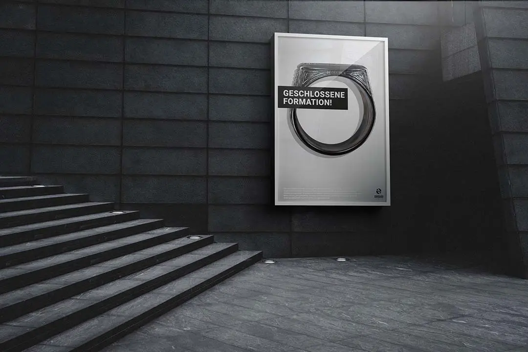 ase jewels plakat kampagne geschlossene formation