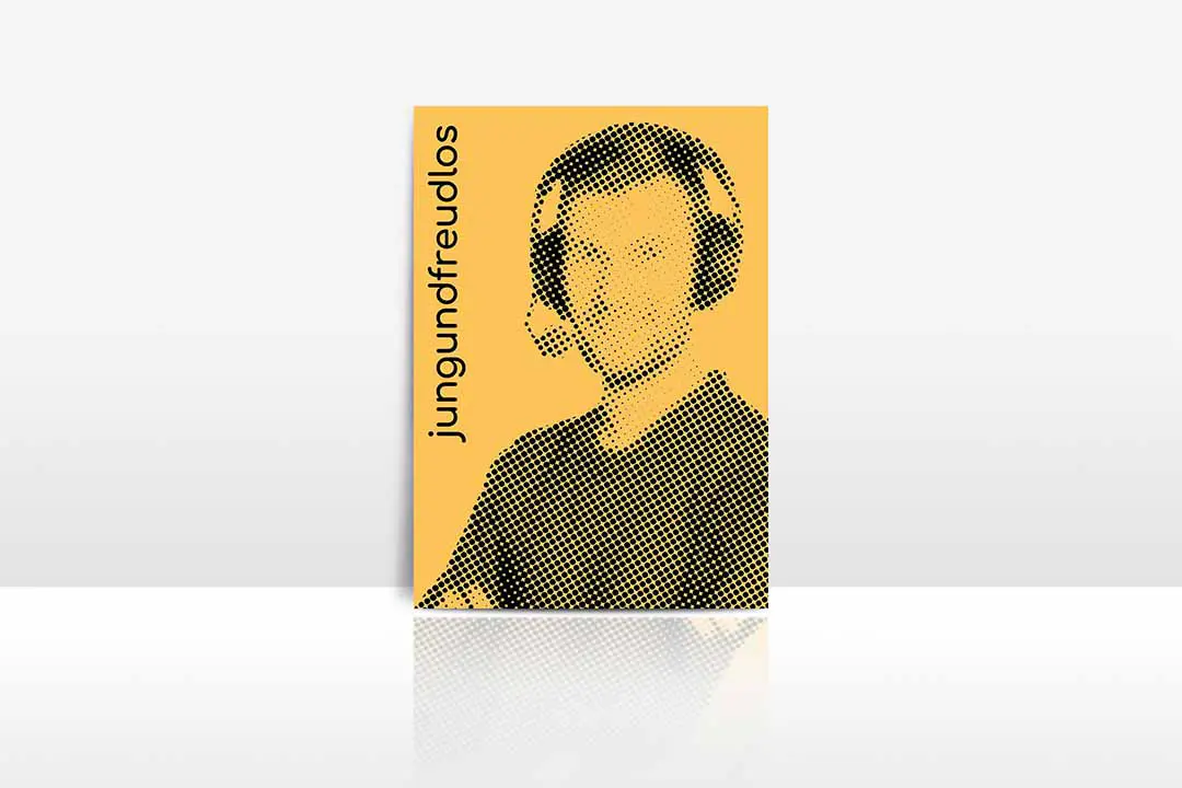 jung und freudlos postkarte
