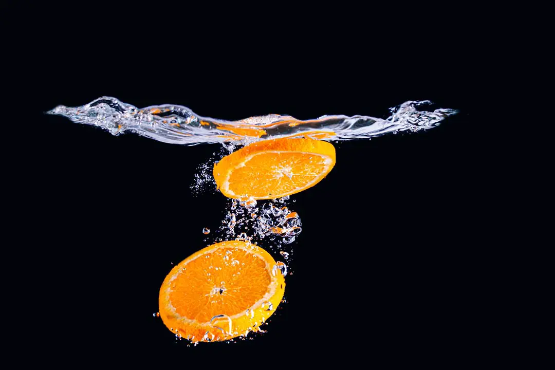 splashy orange zwei orangen scheiben